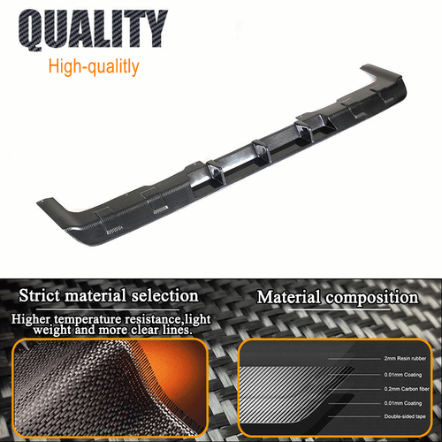 Carbon Heckdiffusor Diffusor Stoßstangen Spoiler Passt für Mercedes W463 G63 AMG - Picture 9 of 13
