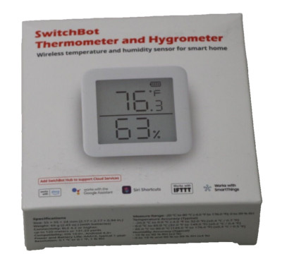SwitchBot Thermometer Hygrometer Innen, Digital Hygrometer Bluetooth Thermo-Hygr