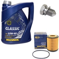 MotoröL ÖLfilter SH4784P 10W40 5Liter + ÖLablassschraube FüR Audi A6 Avant 3.2