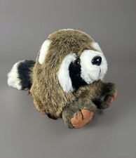 Swibco Raccoon Tiny Plush Toy Stuffed Animal 1994 Small 4  x7  brown black