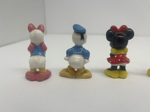 Disney 6 Piece Set Mickey Minnie Donald Daisy Goofy Tigger Bone China Figurine - Picture 8 of 11