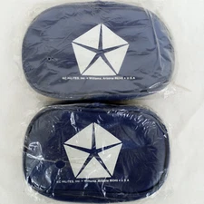 KC Hilites Vintage CHRYSLER Light Covers Blue Rectangle 6'' pair NEW OLD STOCK