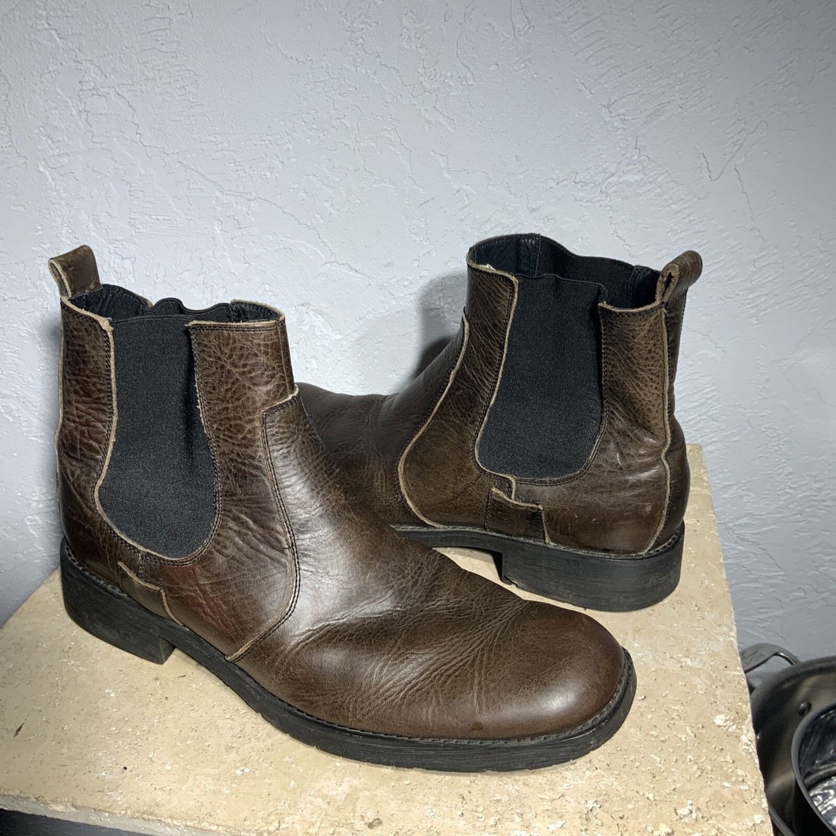 Bed Stu Men\'s Dark Brown Leather Ankle Chukka Boots Size 12 Casual Comfort Amazon.com | Bed|Stu Men main image 3