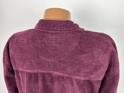 De Colección Años 90 Coraje Ancho Pana Pana Chaqueta Hombres M Borgoña Cremallera Completa Grunge - Imagen 9 de 15