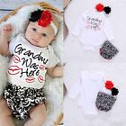 Toddler Kids Baby Girls Outfits Clothes T-shirt Tops + Pants 3Pcs Set Sport Suit