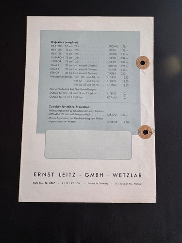 #A0662-Leica Leitz VIII S 375 Watt Kleinbildprojektor, Anleitung - Picture 2 of 2