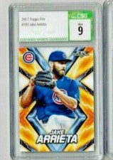 2017 Topps Fire Jake Arrieta CSG 9 