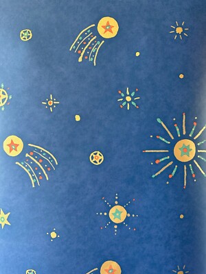 Osborne & Little Liberty Wallpaper LW5071-01 Eight 11yd rolls comets stars blue