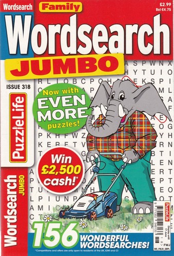 WORDSEARCH PUZZLE BOOKS MAGAZINES FAMILY HIDE N SEEK VARIATIONS by PUZZLE LIFE - Bild 67 von 71