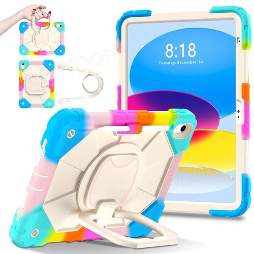 iPad A16 11th Generation 11" 2025 Tablet Case Cover with Rotating Stand & Strap - Afbeelding 131 van 142