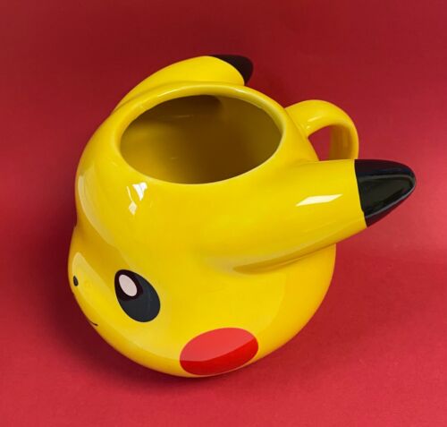 Pokemon Pikachu Large Yellow Coffee Mug Nintendo Just Funky 3D 16oz Cup 2016 NOS - Picture 2 of 13