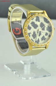 New Schick Premium Watch Guess Gold Leather Ladies Neuf Originally Fashion Ebay