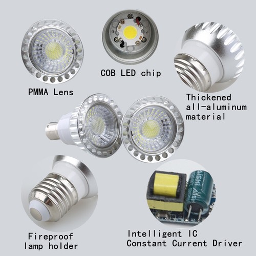 Dimmable Dc24v Led Spotlight 5w Light Bulbs Lamp Cob Spot Lights 36/degree Beam - Picture 13 of 25