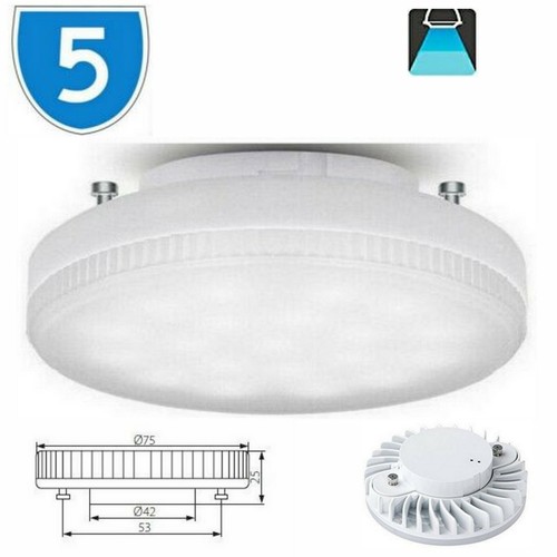 5x 5W GX53 LED Disc Under Cabinet Kitchen Round Bulb Lamp Cool White ...