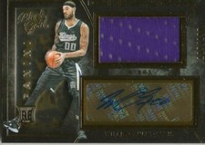 Willie Cauley-Stein 15/16 Panini Black Gold Autograph Game Used Jersey RC #199