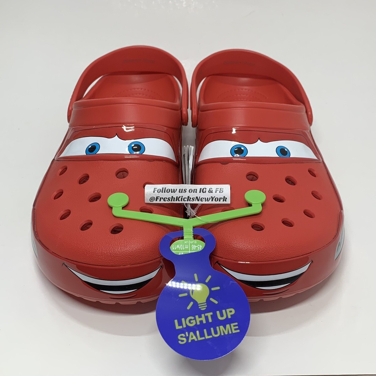 Crocs Classic Clog Lightning McQueen Men Size 11 205759-601