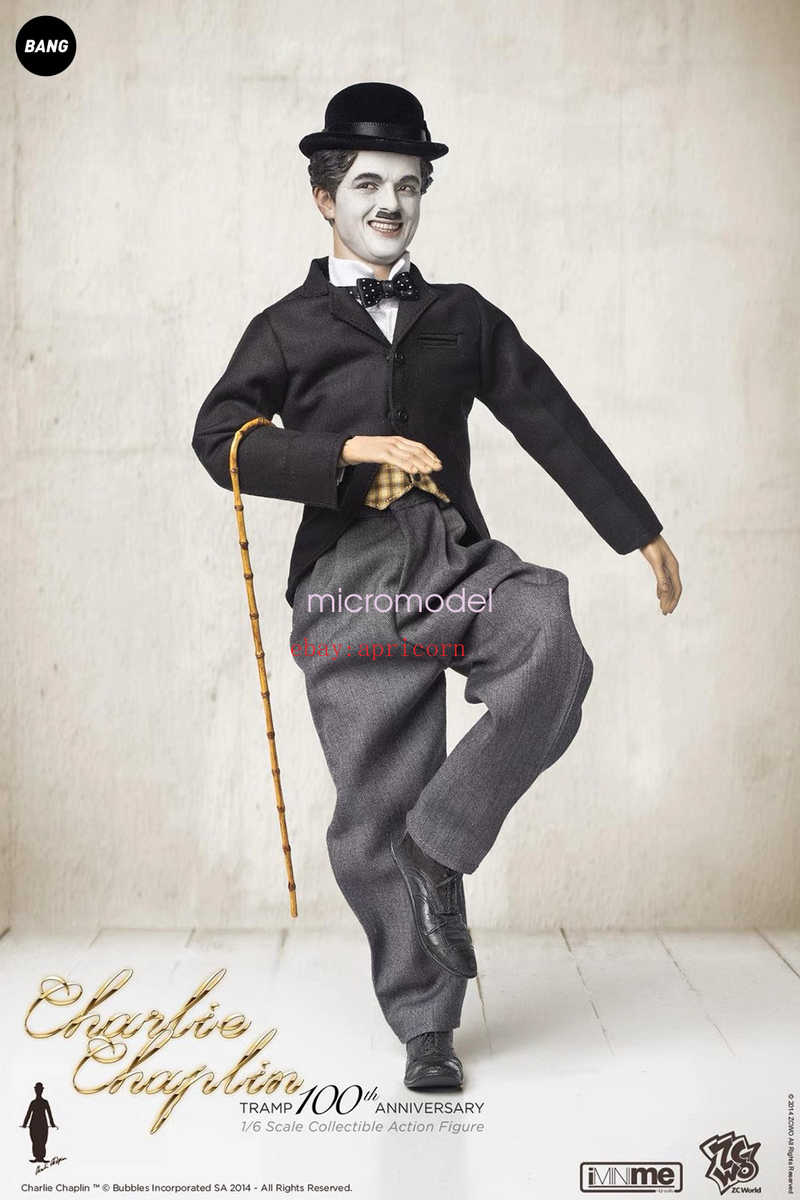 1:6 Scale ZCWO Master Of Comedy Charlie Chaplin Action Figure Gift