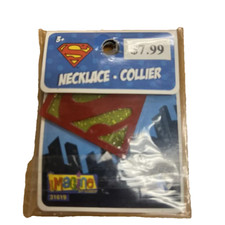 Rubie's Super Girl Superman Choker Necklace Charm Logo Halloween Costume