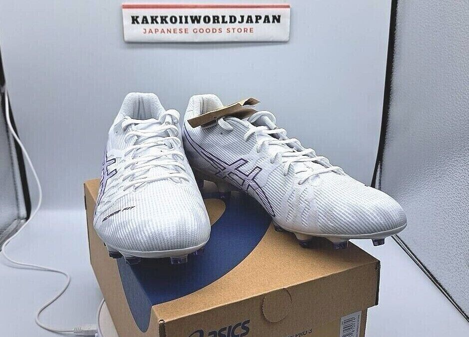 ASICS Soccer Cleats DS LIGHT ACROS PRO 3 White/Gentry Purple