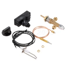 Safety LPG Propane Gas Fireplace Fire Pit Control Valve Kit W/ Igniter Assembly
