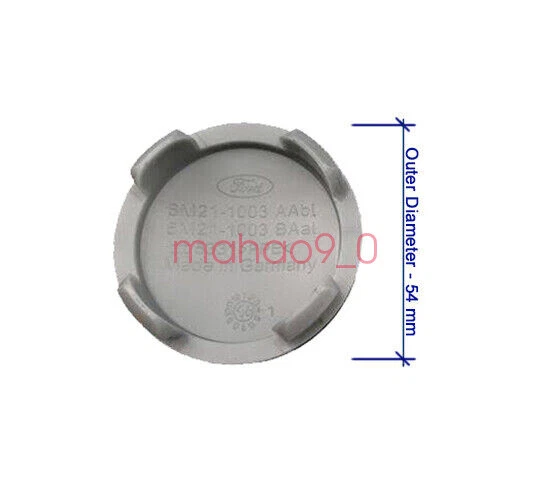 Tapacubos centrales de llantas de aleación negra Cobra Shelby de 54 mm 4 un. Tapacubos de llanta para Ford Foto 4 de 4