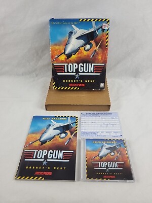 Top Gun Hornet's Nest PC Video Game Complete In Box Vintage 1998
