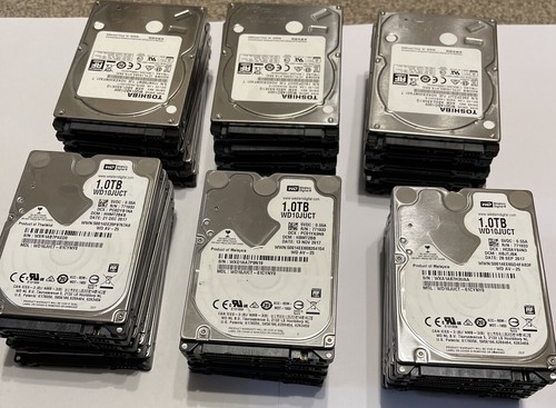 Joblot 10X 1TB SATA Hard Disk Drives HDD 2.5" 9.5mm for Laptop PS3 PS4 and CCTV - Afbeelding 3 van 4