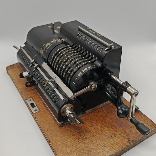 Triumphator 1 Rechenmaschine Sammlung calculator adding machine Technik Antik - Afbeelding 4 van 10