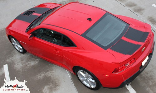 2014-2015 Chevy Camaro SS Sport Factory OE Rally Stripes 3M Vinyl Graphics Decal - Picture 6 of 8