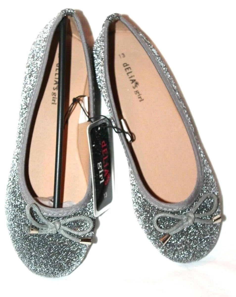 Silver glitter flats store