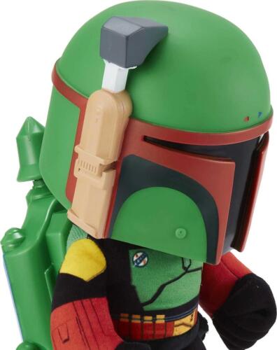 Star Wars Boba Fett 12" Rocket Launching Plush Figure with Mask Collectible Toy - Picture 5 of 6