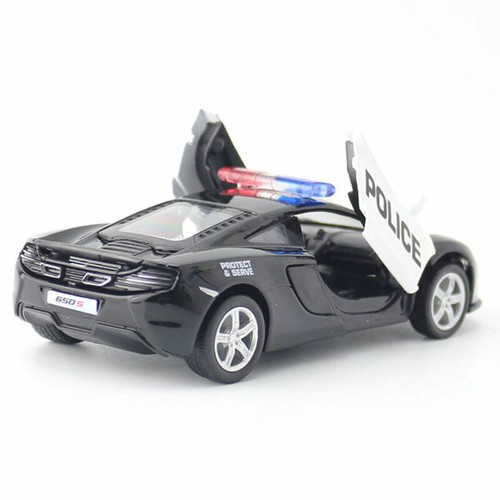 1:36 McLaren 650S Police Car Model Diecast Toy Cars Metal Vehicle Pull Back Gift - Picture 7 of 10