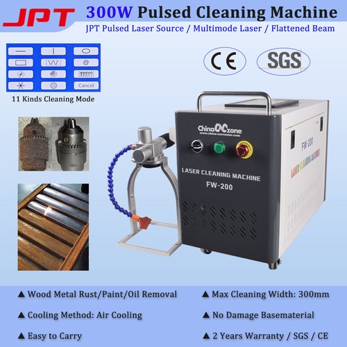 300W Pulsed Laser Cleaning Machine For Remove Rust/Oil/Paint Metal Wood Air Cool - Picture 2 of 16