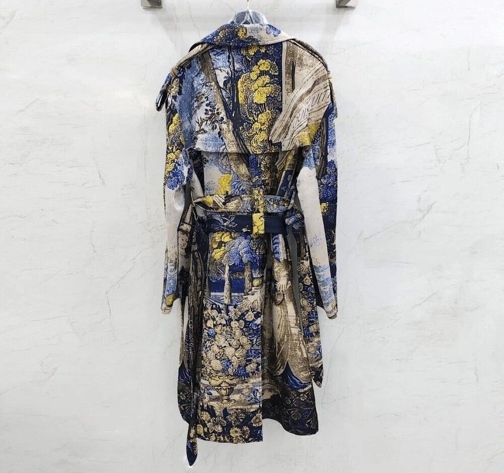 LOUIS VUITTON（LV） Louis Vuitton Trench Cappotto con Cintura Arazzo Edizione Limitata 132134284