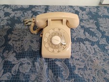 Stromberg-Carlson Rotary Desk Phone Vtg Beige Putty Untested Prop Set Dressing