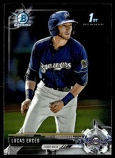 2017 Bowman Chrome Prospects Lucas Erceg Milwaukee Brewers #BCP7