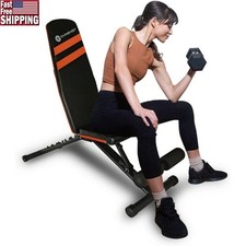 Adjustable Foldable Workout Bench Press Sit Ups Dumbbell Exercise Workout Bench