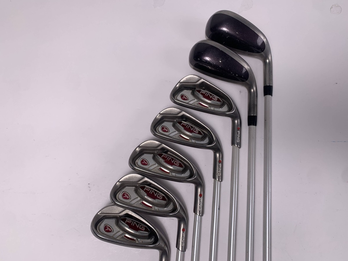 ピン Faith レディース5w 7w Ping Faith Iron Set 5-PW+SW Red Dot 1* Flat ULT200 Ladies Graphite