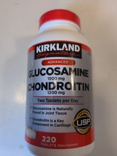Kirkland Signature Advanced Glucosamine Chondroitin 1200 mg 220 Tabs Exp 3/26