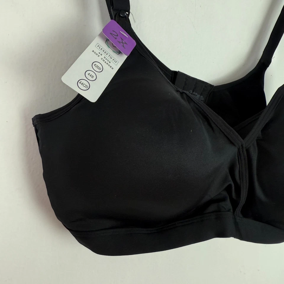 NWT Playtex Maternity & Nursing Shaping T-Shirt Wirefree Bra Black Size 2XL XXL - Image 3 of 4