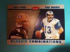 Green Bay Packers Brett Favre 2003 Fleer Traditions Classic Combinations # 16