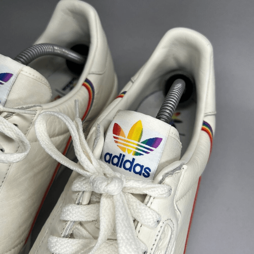 Adidas Continental 80 Shoes Men's Size 13 Pride Love Unites Leather Sneakers - Picture 4 of 14