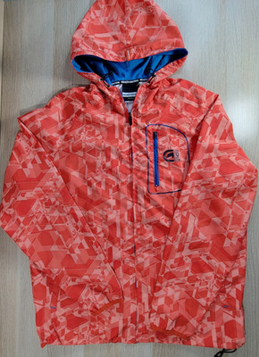 Ecko Function Track Jacket Size XL Y2K Full Zip Orange Lightweight Rain Coat