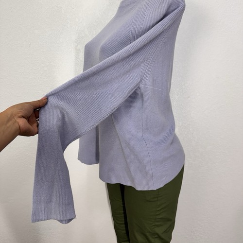 Eileen Fisher Lavendel Pullover Damen Gr. M Freizeit Stretch Stehkragen Strick Tops - Bild 6 von 15