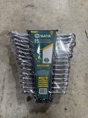 15 Piece 12 Point Combination Wrench Set| Metric Sizes 8mm - 22mm| Off Corner...