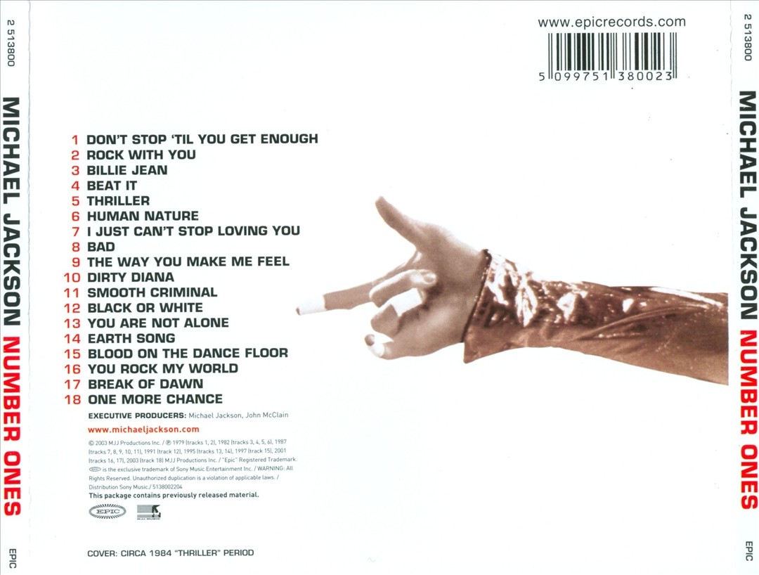 MICHAEL JACKSON/NUMBER ONES2枚組レコード Michael Jackson – Number Ones – CD (Thriller-Period Cover