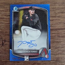 Patrick Forbes 2025 Bowman Draft Mega Blue Mojo Prospects Auto /150 105/150