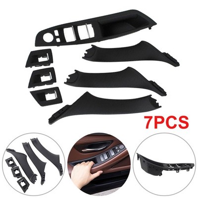 Für BMW 5 F10 F11 2009-2017 KOMPLETT SET Türgriff Innen Schwarz VORNE HINTEN