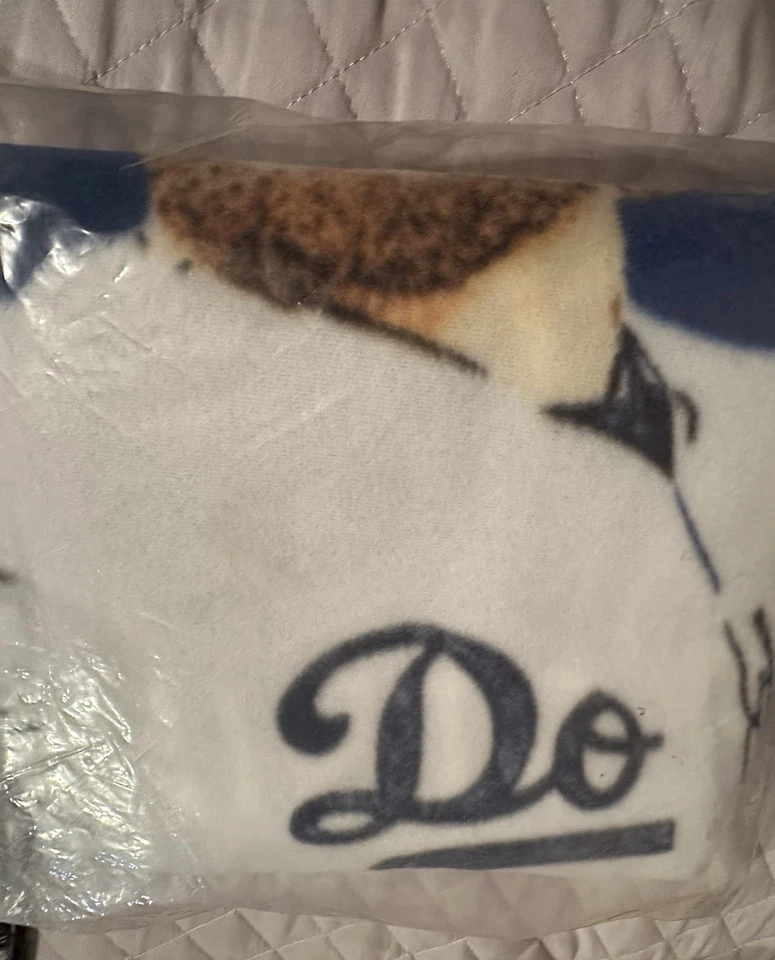 🚨🚨🚨 SELLADO DE FÁBRICA 🚨🚨🚨 Manta polar Clayton Kershaw 2015 LA Dodgers SGA Foto 3 de 4