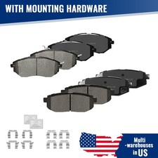 Front Rear Ceramic Brake Pads Set For Subaru Forester 2014 - 2018 Legacy Outback